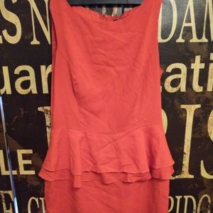 Red Gianni Bini Hip Flare Dress
